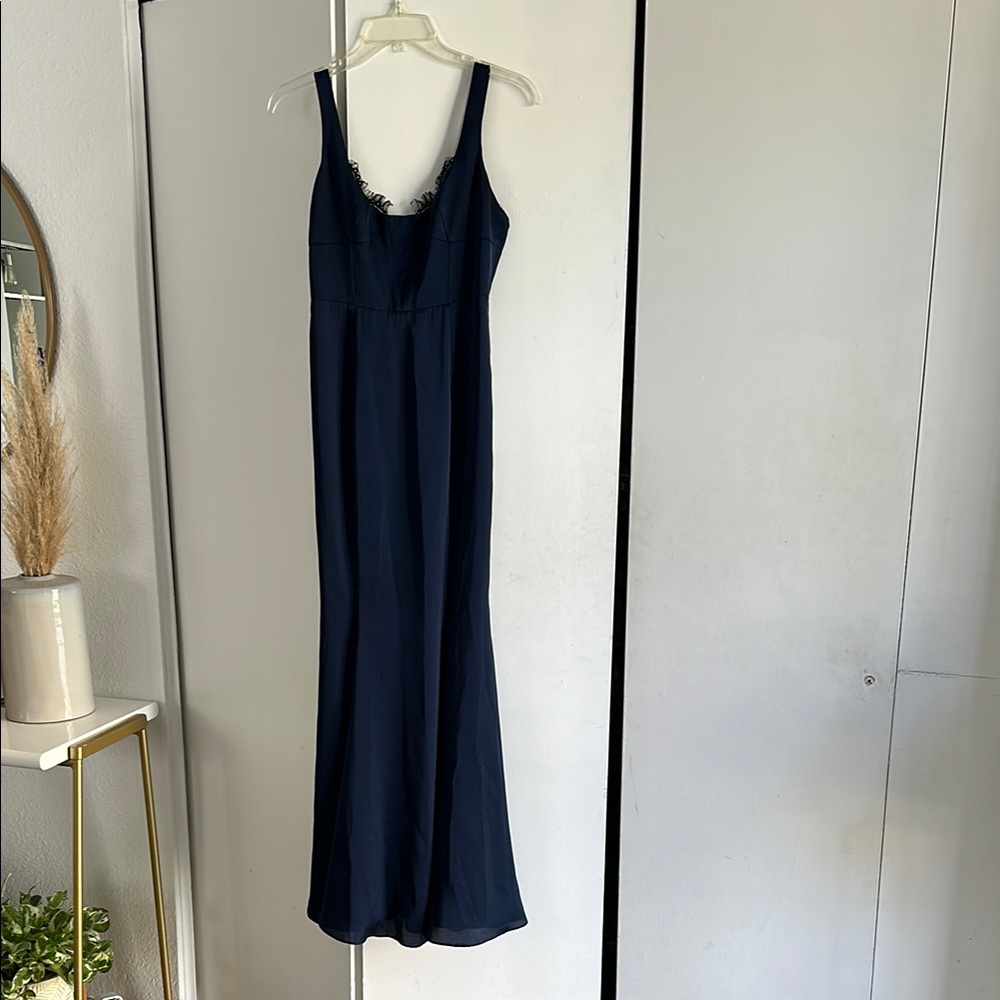 Elegant Navy Blue Maxi Dress